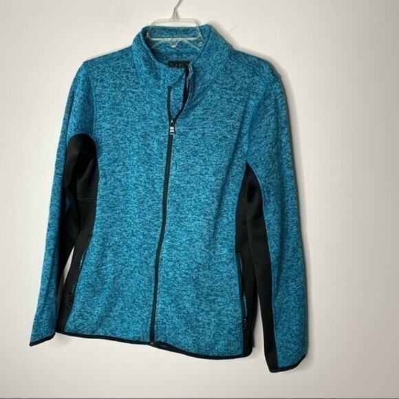 Marc New York Teal Zip Front Fleece Lined Jacket Size Large - Picture 1 of 6